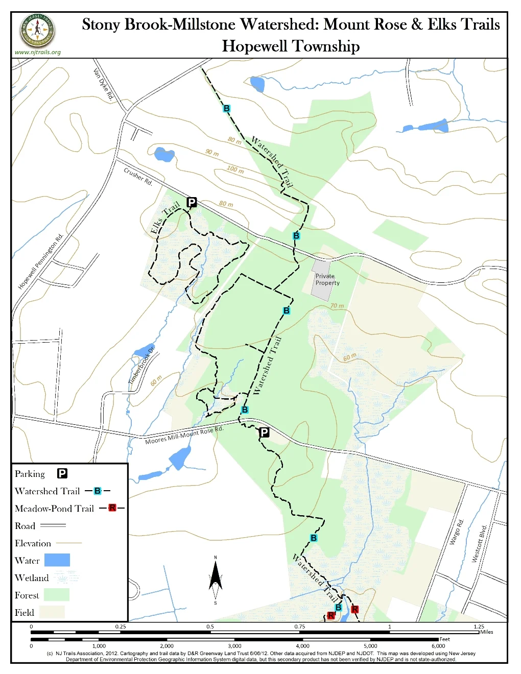 Stony Brook-Millstone Watershed: Elks Trails