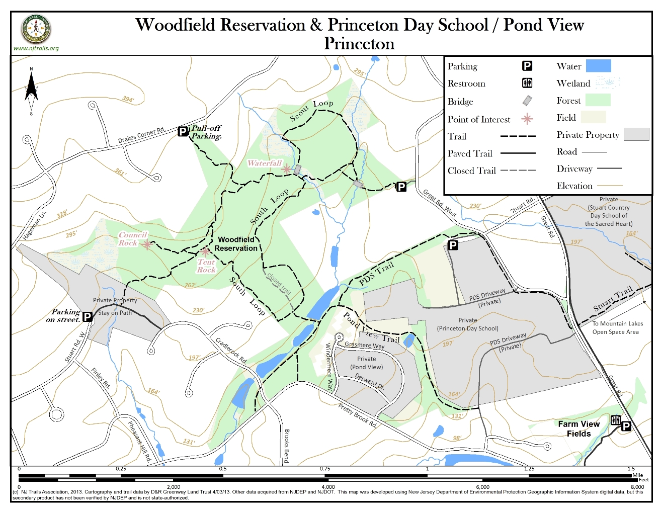 Woodfield Reservation & Princeton Day School/Pond View